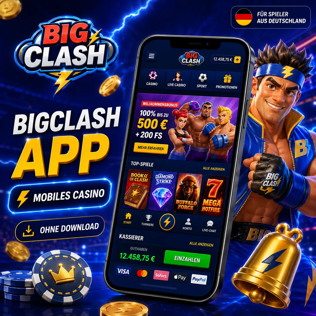 BigClash Deutschland mobile Nutzung