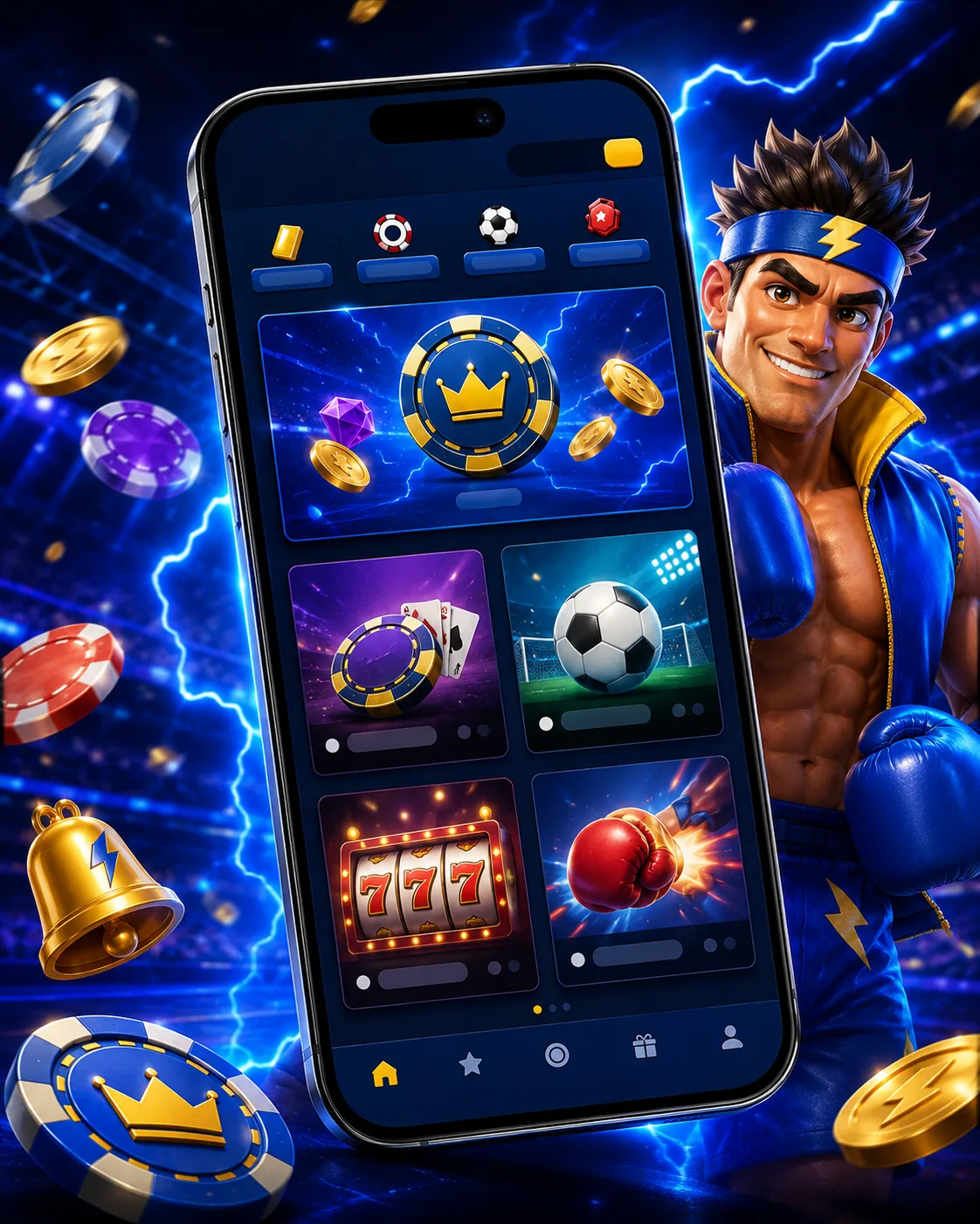 BigClash neutrální mobilní casino scéna